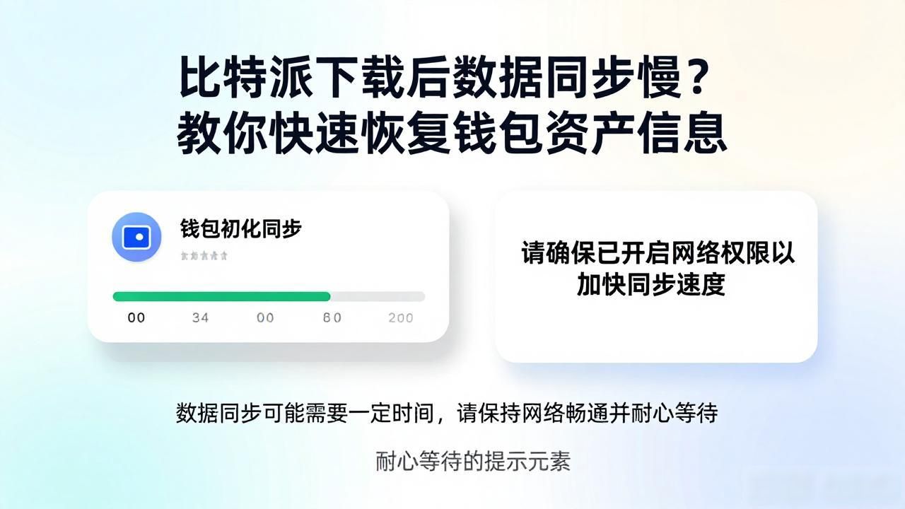比特派下载后数据同步慢？教你快速恢复钱包资产信息