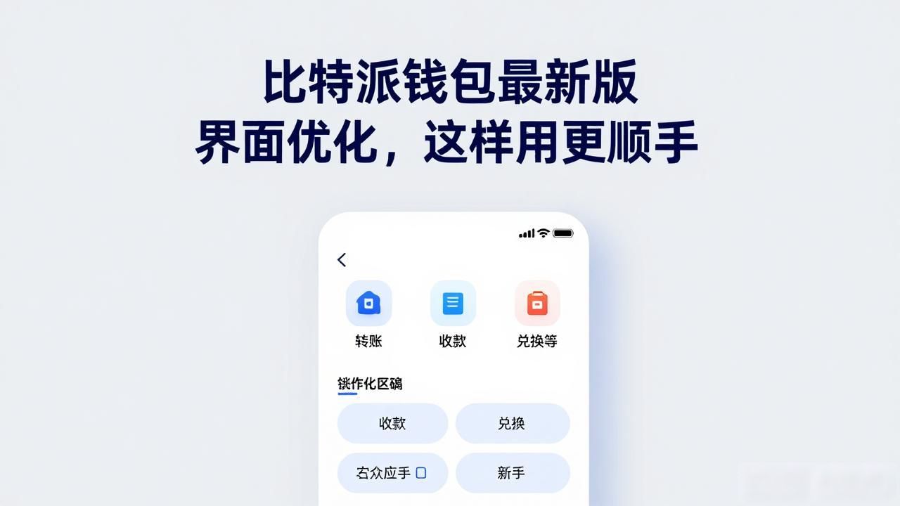 比特派钱包最新版界面优化，这样用更顺手