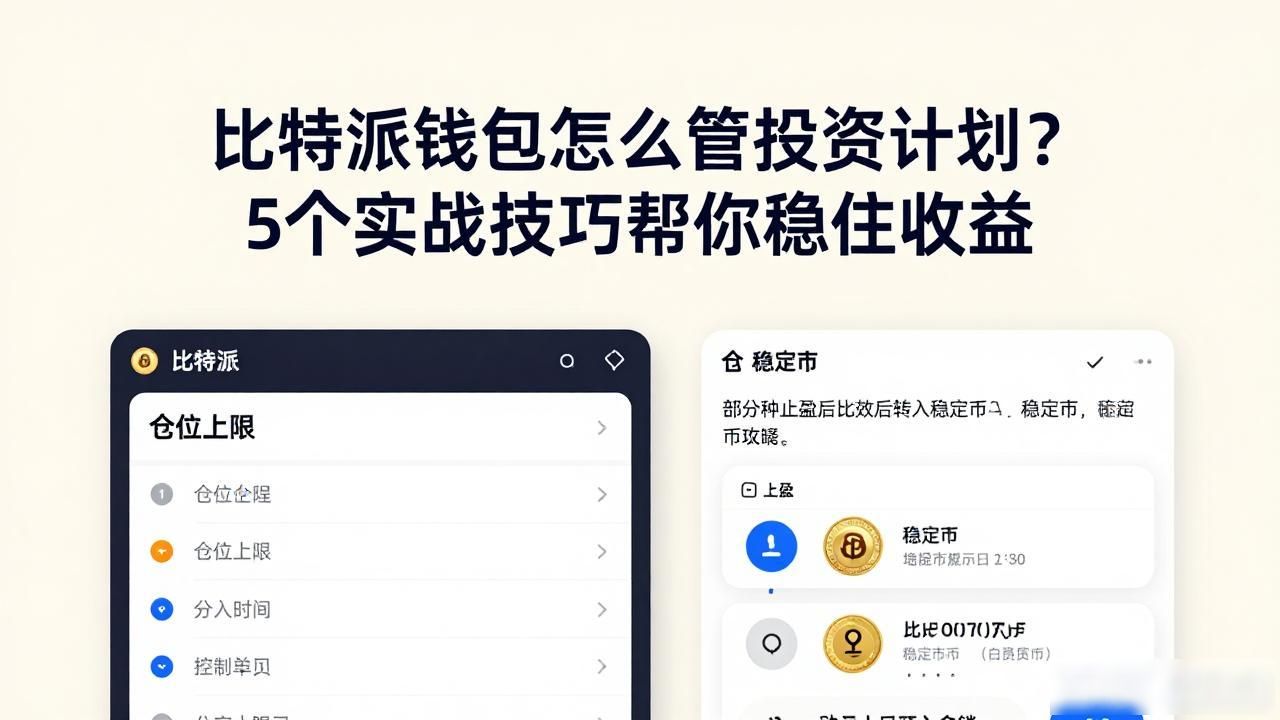 比特派钱包怎么管投资计划？5个实战技巧帮你稳住收益