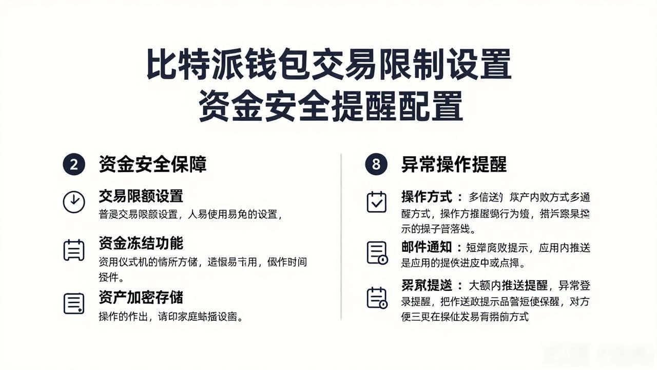 比特派钱包交易限制设置 资金安全提醒配置