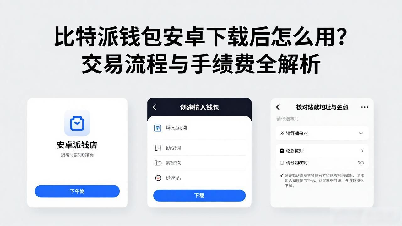 比特派钱包安卓下载后怎么用？交易流程与手续费全解析