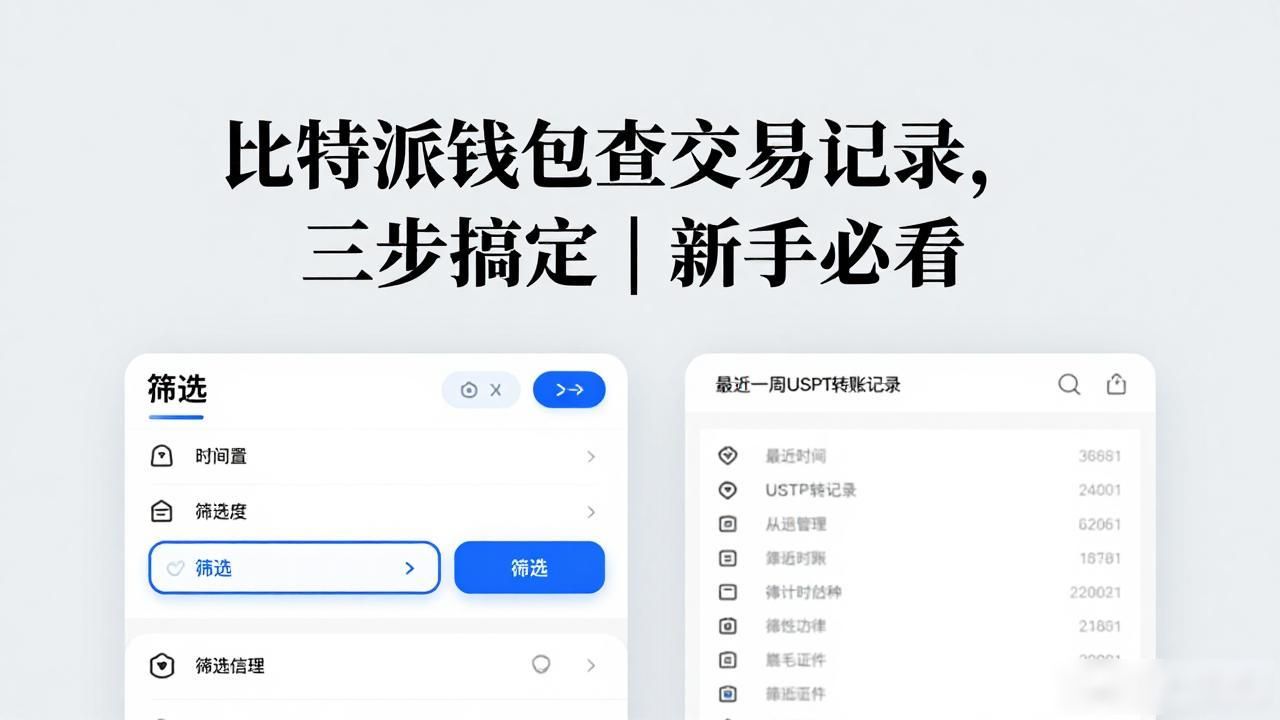 比特派钱包查交易记录，三步搞定 | 新手必看