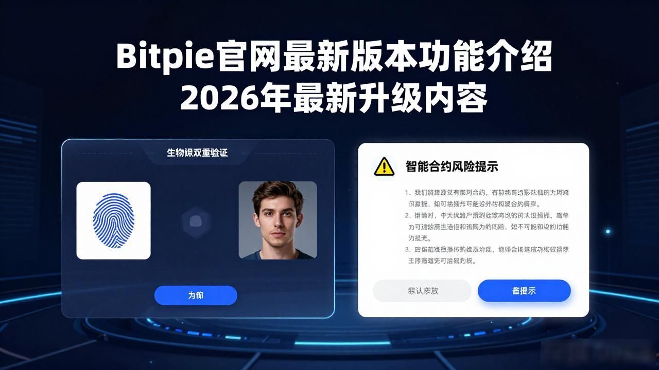 Bitpie官网最新版本功能介绍 2026年最新升级内容
