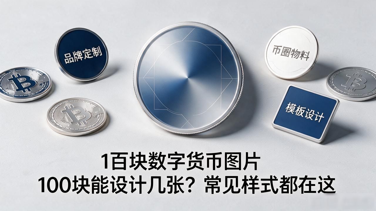 1百块数字货币图片 100块能设计几张？常见样式都在这