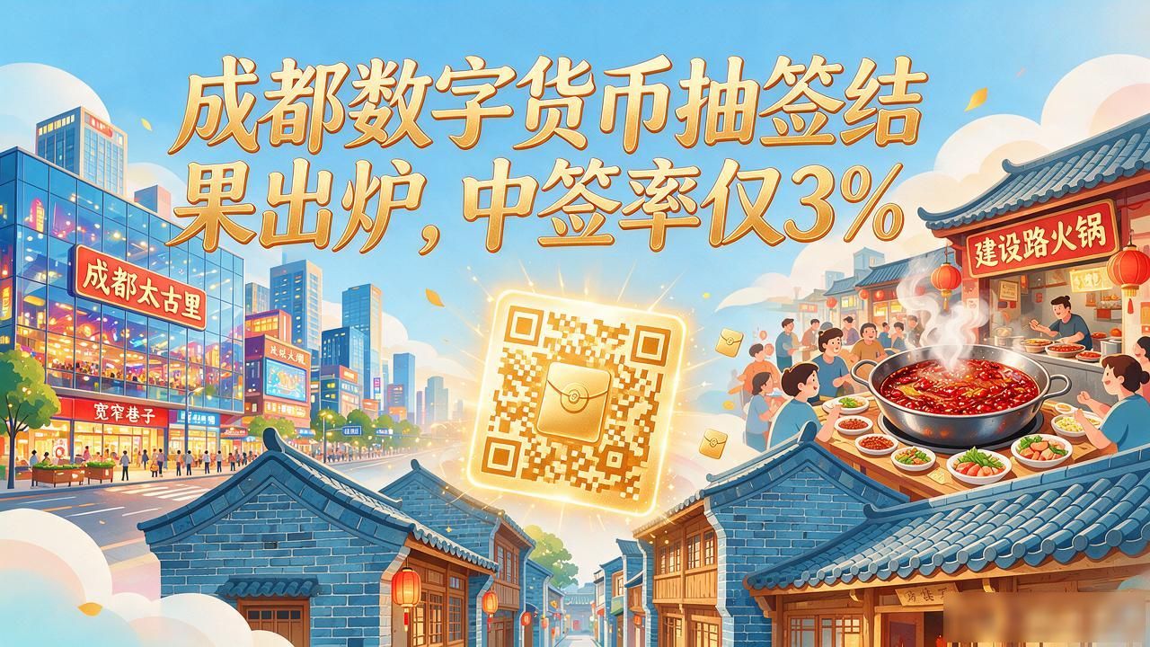 成都数字货币抽签结果_成都数字人民币抽签结果_中签率3%参与人数四十万