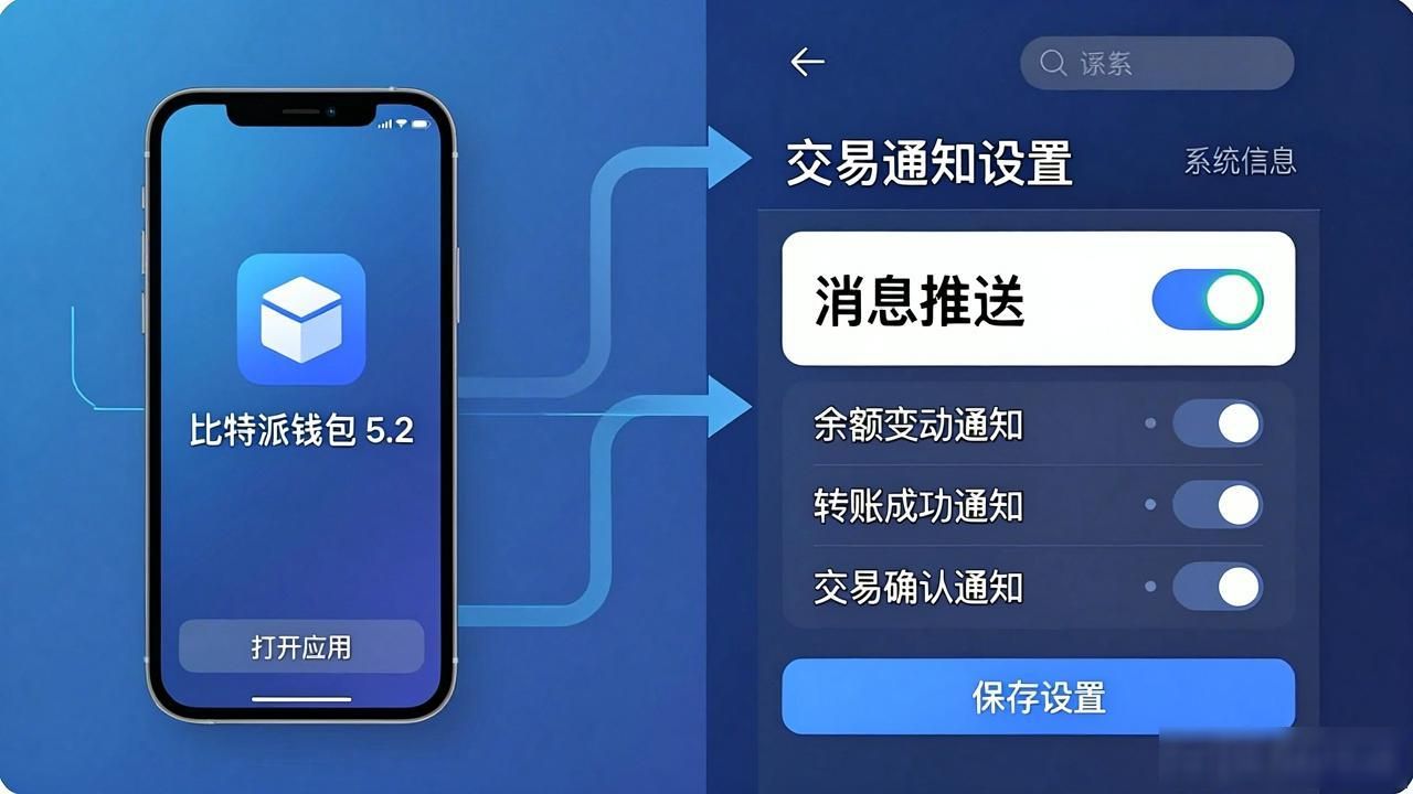 比特派5.2怎么设置交易通知