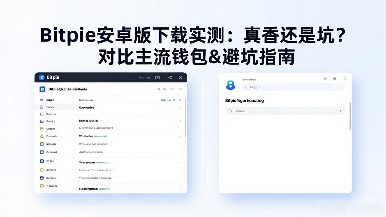 Bitpie安卓版下载实测：真香还是坑？对比主流钱包避坑指南
