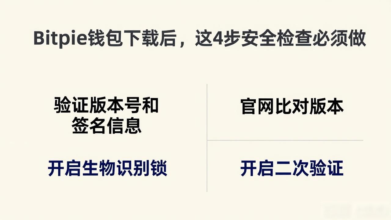 Bitpie钱包下载后，这4步安全检查必须做