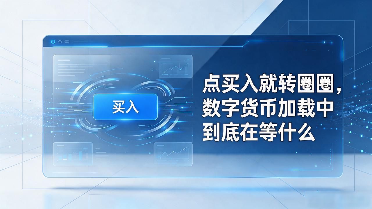 点买入就转圈圈，数字货币加载中到底在等什么