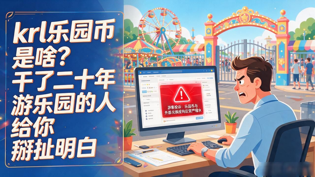 krl乐园币是啥？干了二十年游乐园的人给你掰扯明白