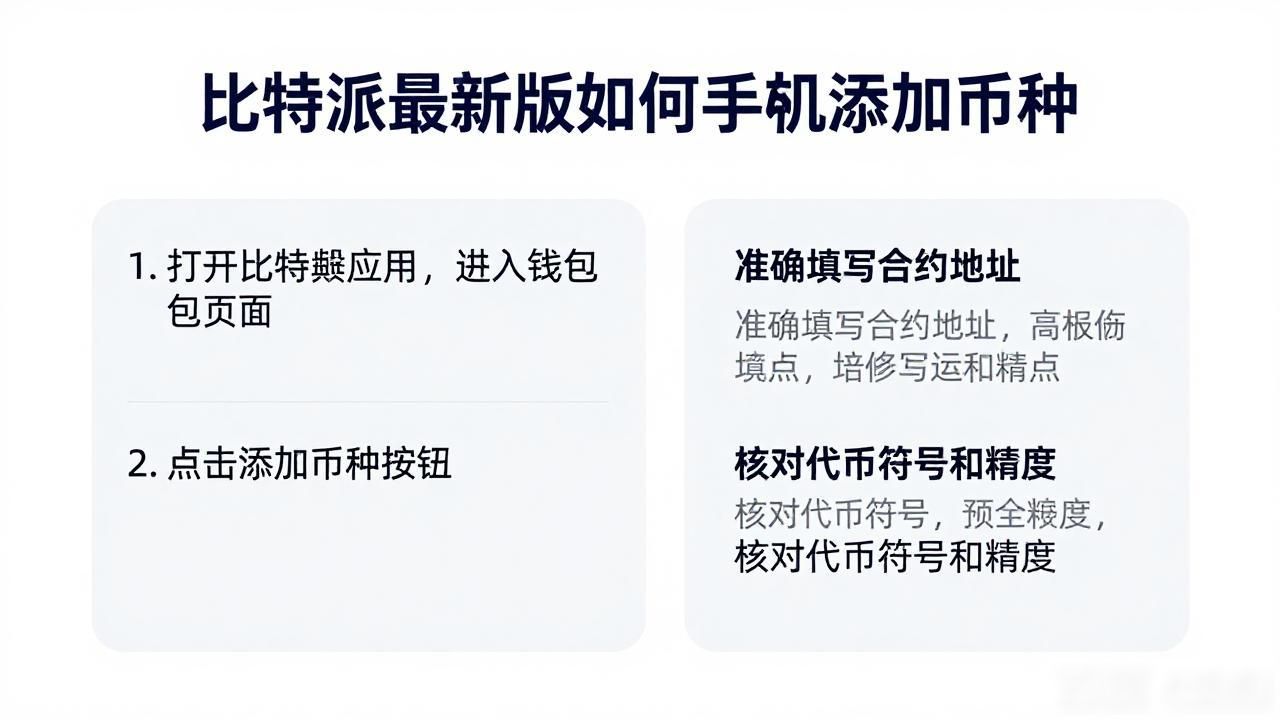 比特派最新版如何手动添加币种
