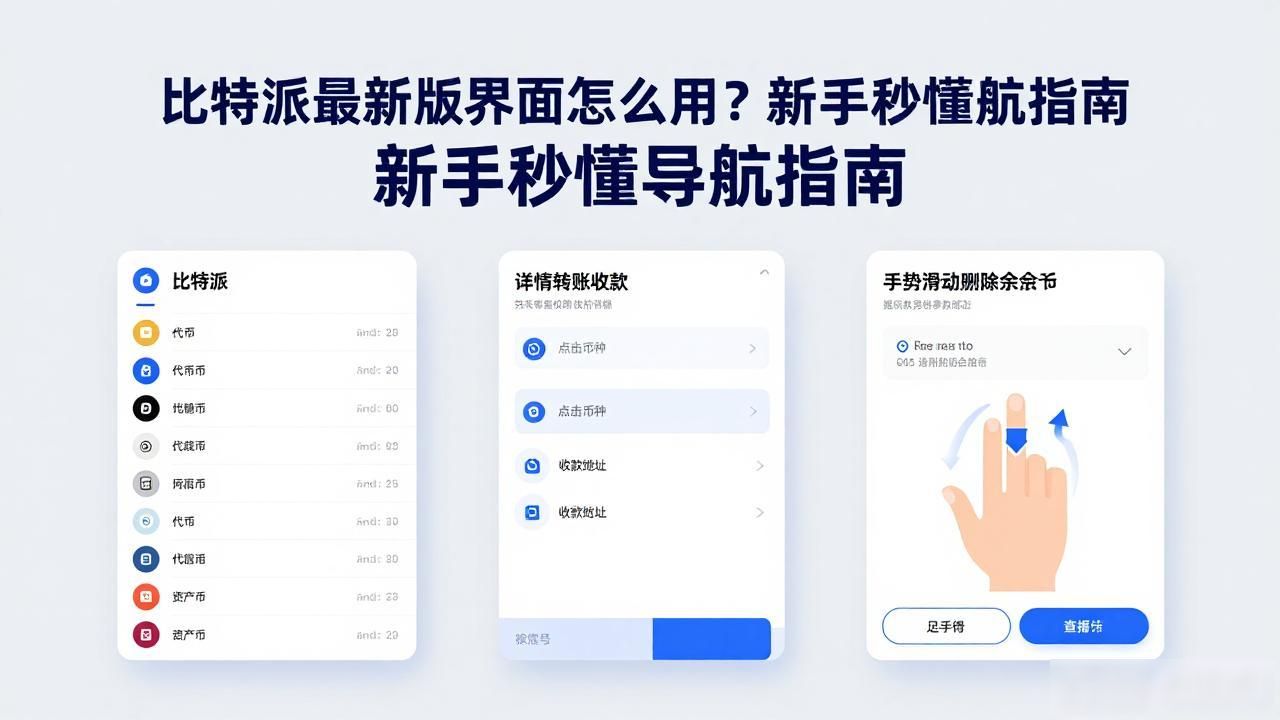 比特派最新版界面怎么用？新手秒懂导航指南