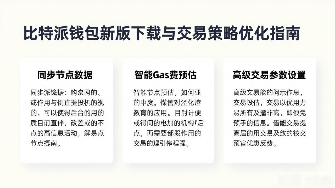 比特派钱包新版下载与交易策略优化指南