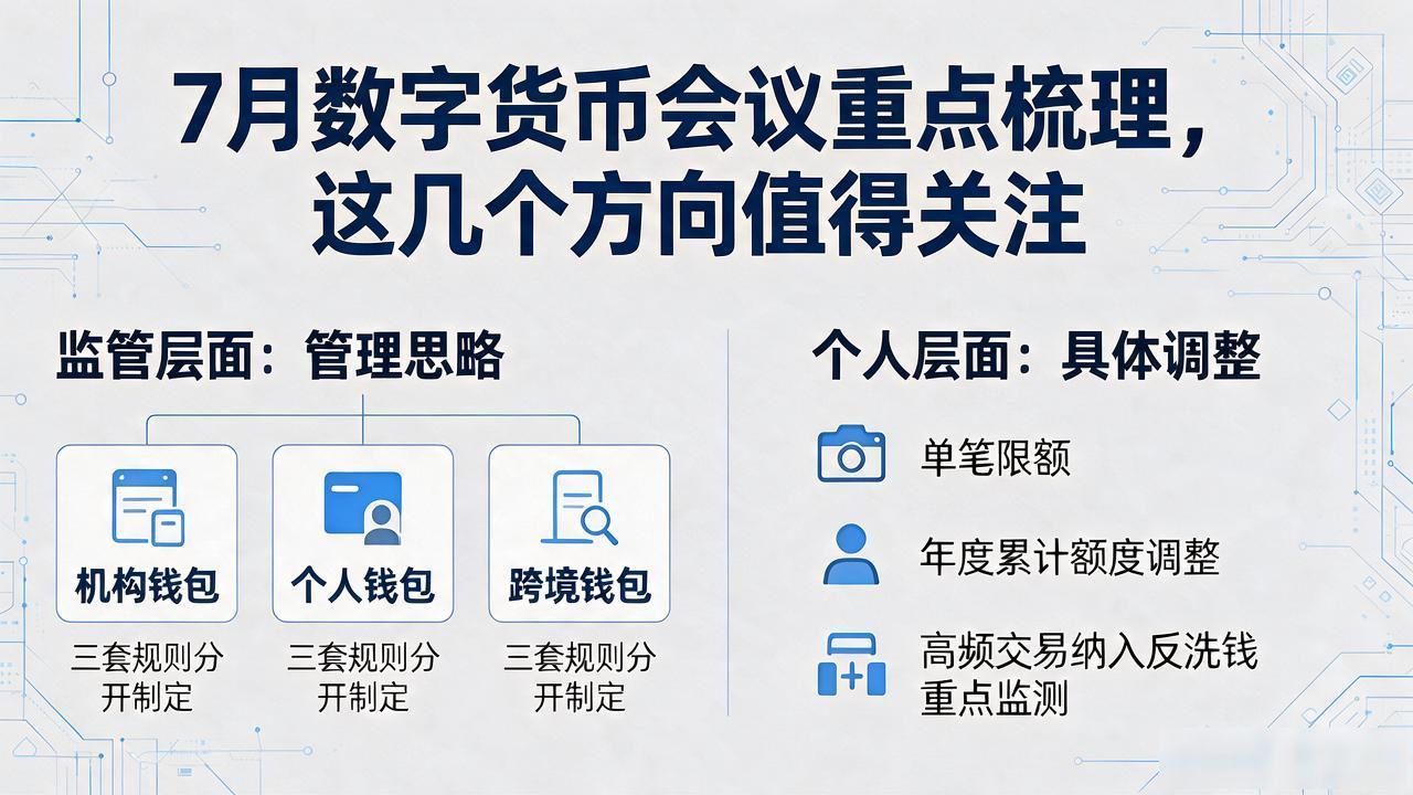 7月数字货币会议重点梳理，这几个方向值得关注