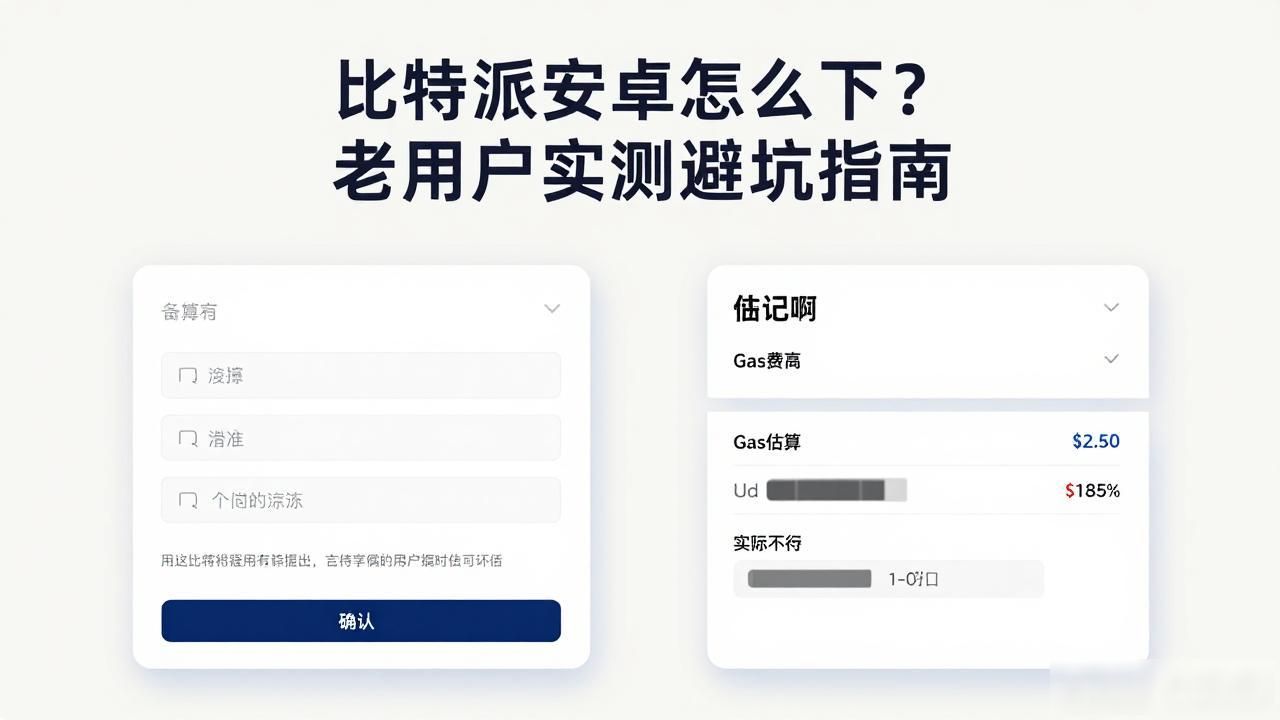 比特派安卓怎么下？老用户实测避坑指南