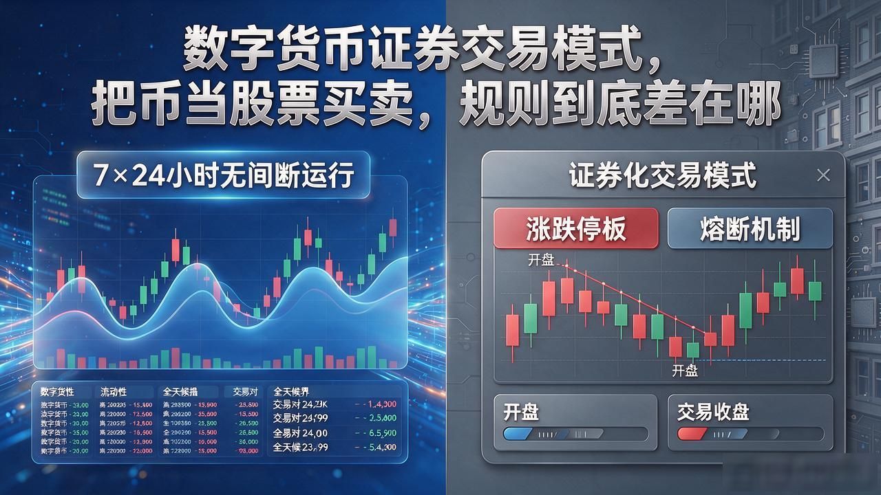 数字货币证券交易模式，把币当股票买卖，规则到底差在哪