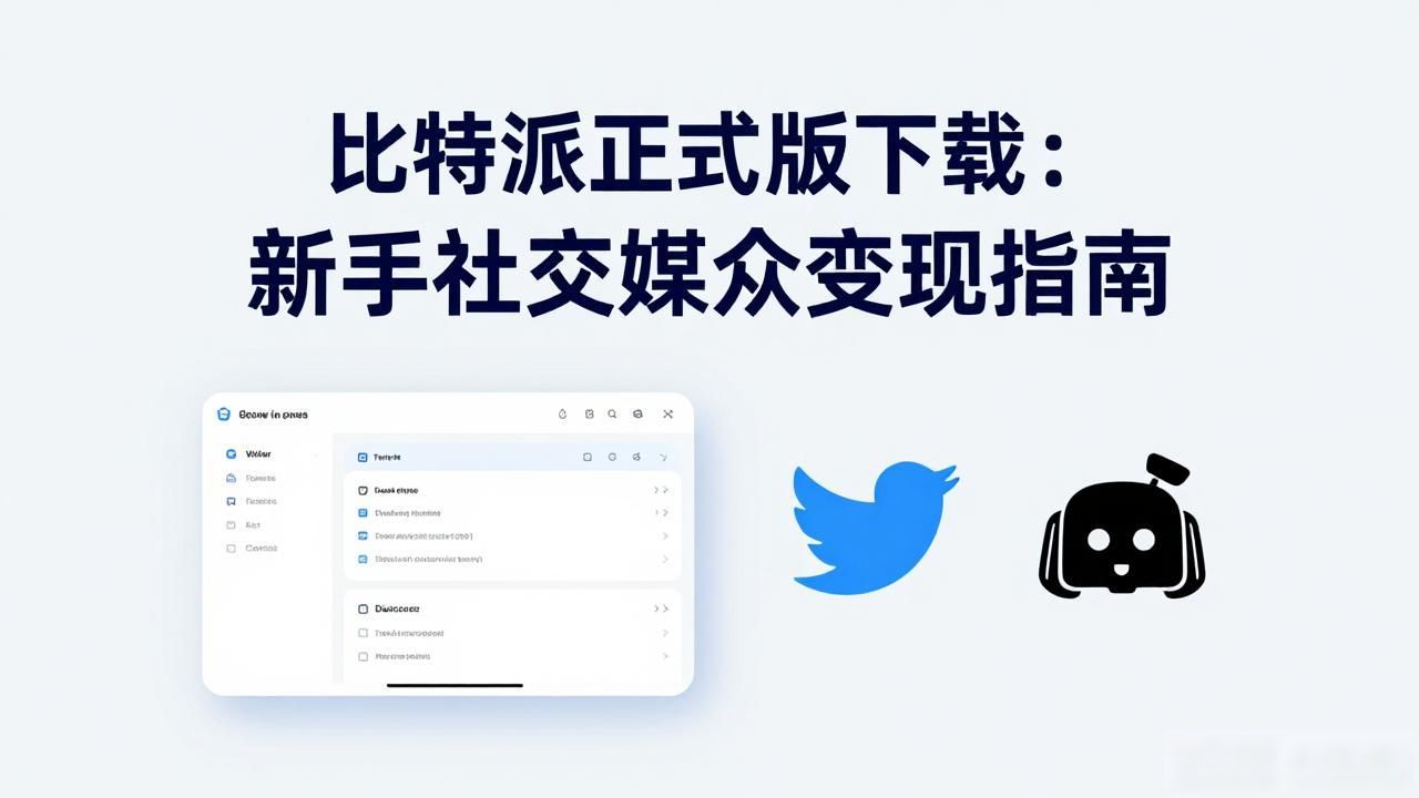 比特派正式版下载：新手社交媒介变现指南