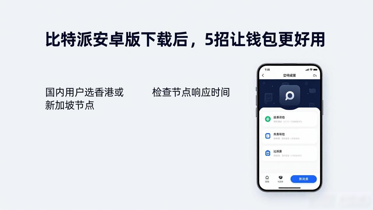 比特派安卓版下载后，5招让钱包更好用