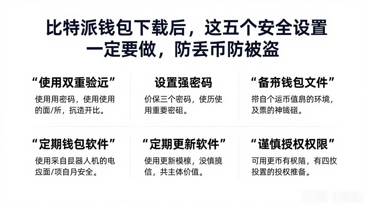 比特派钱包下载后，这五个安全设置一定要做，防丢币防被盗