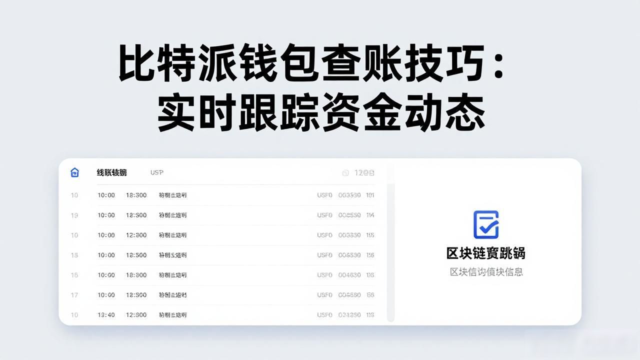 比特派钱包查账技巧：实时跟踪资金动态