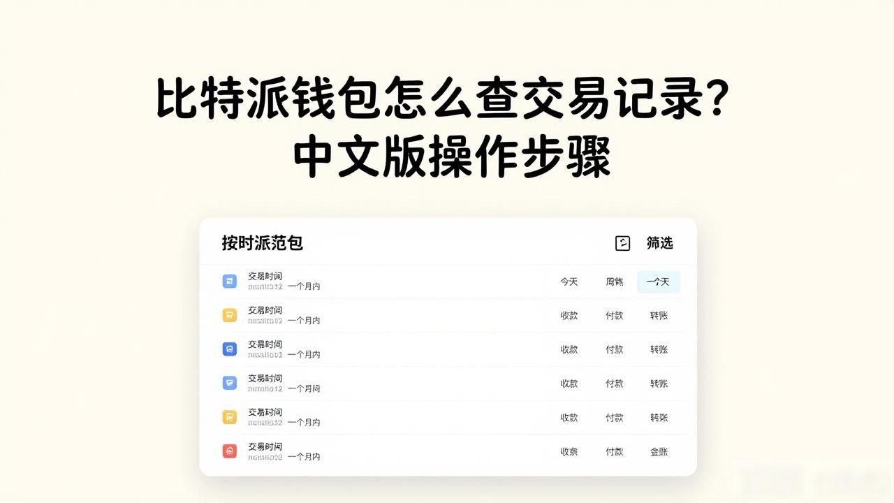 比特派钱包怎么查交易记录？中文版操作步骤