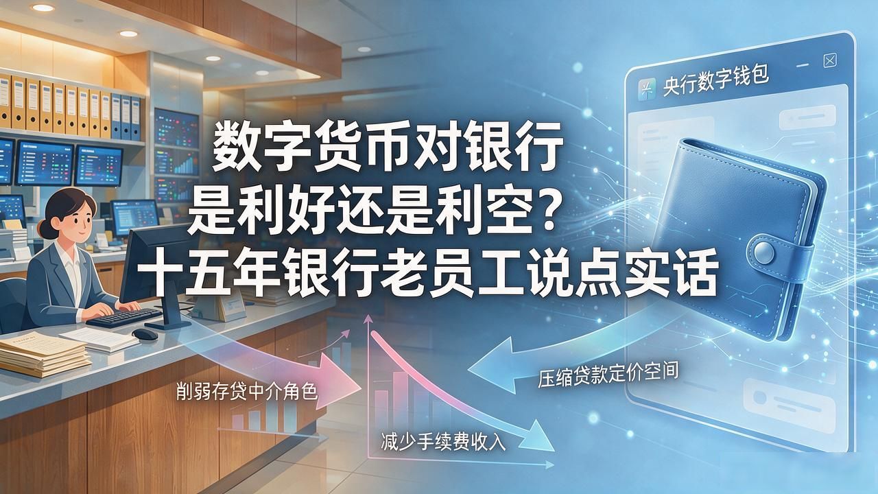 数字货币对银行是利好还是利空？十五年银行老员工说点实话