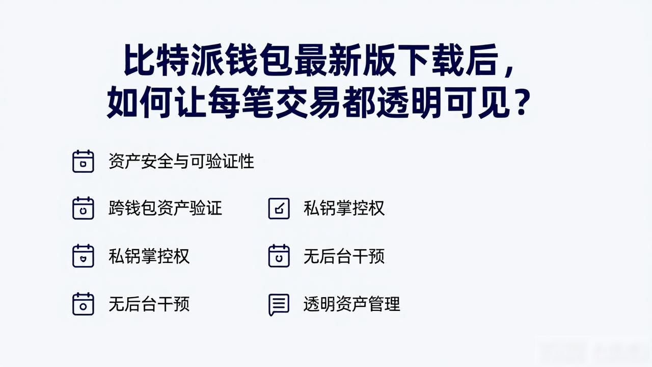 比特派钱包最新版下载后，如何让每笔交易都透明可见？