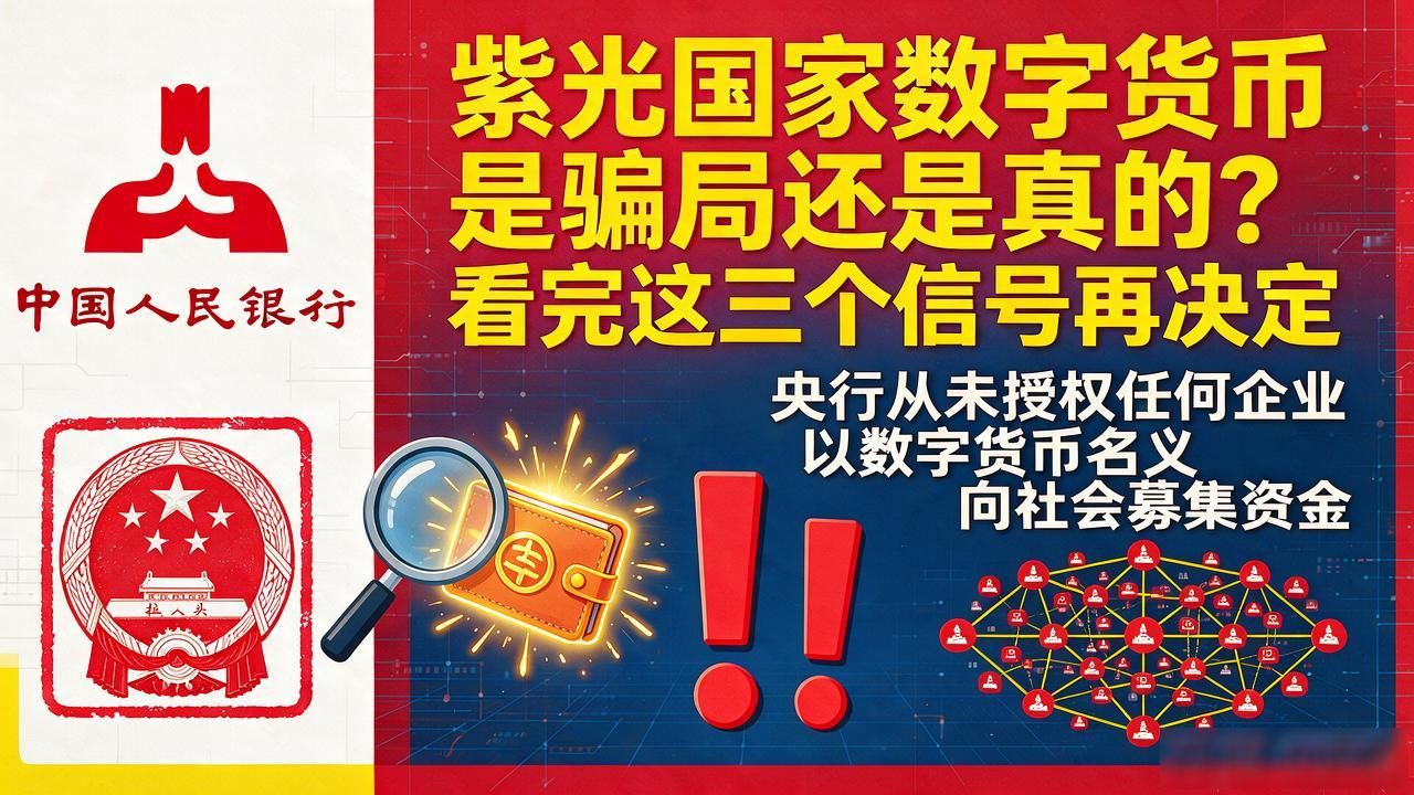 紫光国家数字货币是骗局还是真的？看完这三个信号再决定