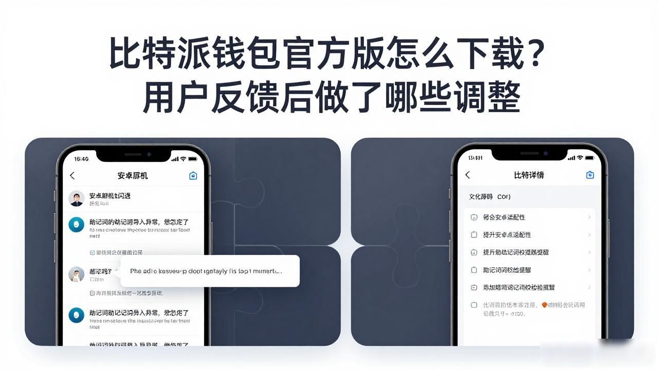 比特派钱包官方版怎么下载？用户反馈后做了哪些调整