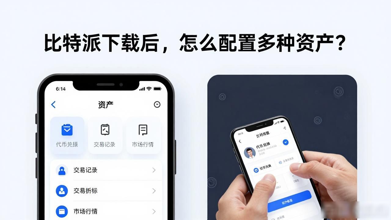 比特派下载后，怎么配置多种资产？